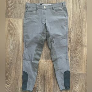 Pikeur Full Seat Breeches US 30L EU 84 Grey Equestrian Riding Pants